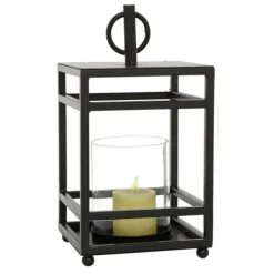 Kirkland's Home Modern Vintage Iron Framed Lantern, 15 In.- Lanterns