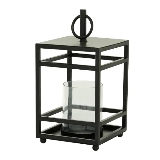 Kirkland's Home Modern Vintage Iron Framed Lantern, 15 In.- Lanterns