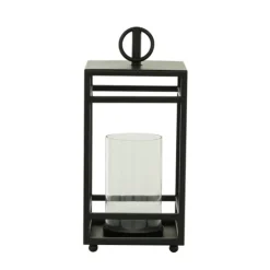 Kirkland's Home Modern Vintage Iron Framed Lantern, 18 In.- Lanterns