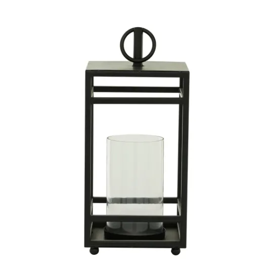 Kirkland's Home Modern Vintage Iron Framed Lantern, 18 In.- Lanterns