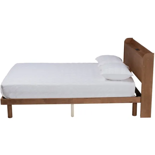 Kirkland's Home Modern Wood Queen Platform Bed- Beds & Headboards