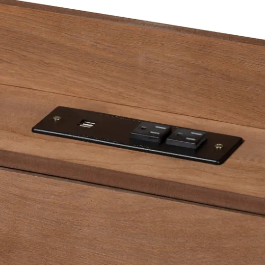 Kirkland's Home Modern Wood Queen Platform Bed- Beds & Headboards