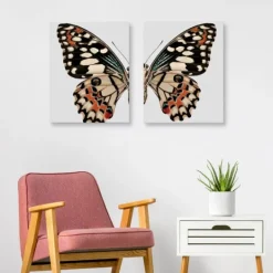 Kirkland's Home Monarch Butterfly I & Ii Canvas Prints, Set Of 2- Wall Quotes & Signs