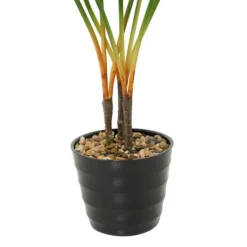 Kirkland's Home Monstera Plant In Ribbed Rock Planter- Trees & Topiaries