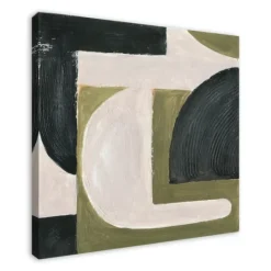 Kirkland's Home Moody Green Shapes I Canvas Art Print- Canvas Art