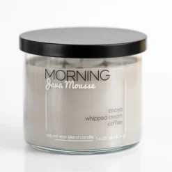 Kirkland's Home Morning Java Mousse Triple Wick Jar Candle- Candles