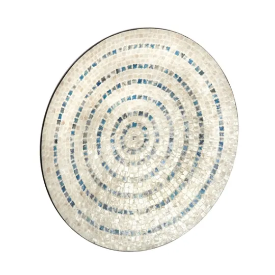 Kirkland's Home Mother Of Pearl Coastal Gong Wall Decoration- Wall Plaques