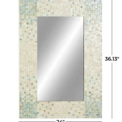 Kirkland's Home Mother Of Pearl Mosaic Wall Mirror- Decorative Mirrors