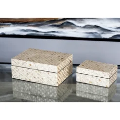 Kirkland's Home Mother Of Pearl 2-Pc. Box Set- Baskets & Boxes