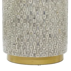 Kirkland's Home Mother Of Pearl Sells Wood Base Accent Table- Accent & End Tables