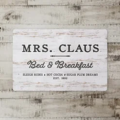 Kirkland's Home Mrs. Claus Bed & Breakfast Christmas Floor Mat- Kitchen & Floor Mats