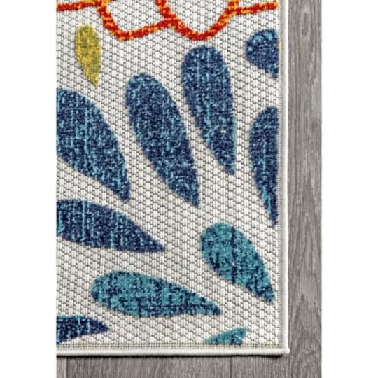 Kirkland's Home Multicolor Burst Indoor/Outdoor Area Rug, 5X8- Outdoor Rugs