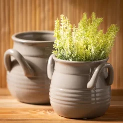 Kirkland's Home Multicolor Lavender Burlap Arrangements, Set Of 4- Arrangements & Greenery