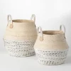 Kirkland's Home Multicolor Natural Maize Woven Baskets, Set Of 2- Baskets & Boxes