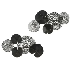Kirkland's Home Multicolored Metal Circles Wall Plaques, Set Of 2- Wall Plaques