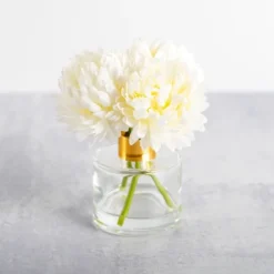 Kirkland's Home Mum Arrangement In Glass Vase- Arrangements & Greenery