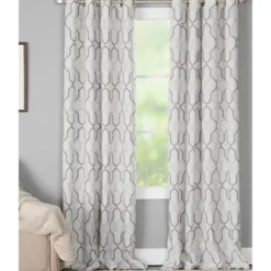 Kirkland's Home Mushroom Interlock Single Curtain Panel, 84 In.- Curtains & Drapes