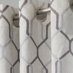 Kirkland's Home Mushroom Interlock Single Curtain Panel, 84 In.- Curtains & Drapes