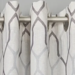 Kirkland's Home Mushroom Interlock Single Curtain Panel, 84 In.- Curtains & Drapes