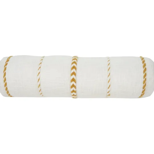 Kirkland's Home Mustard Braided Twist Lumbar Throw Pillow- Pillows