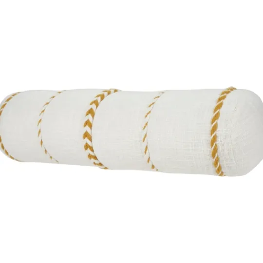 Kirkland's Home Mustard Braided Twist Lumbar Throw Pillow- Pillows