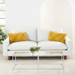 Kirkland's Home Mustard Tufted Diamond Lumbar Pillows, Set Of 2- Pillows
