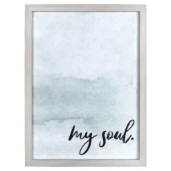 Kirkland's Home My Soul Framed Art Print- Wall Quotes & Signs