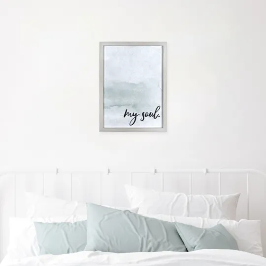 Kirkland's Home My Soul Framed Art Print- Wall Quotes & Signs