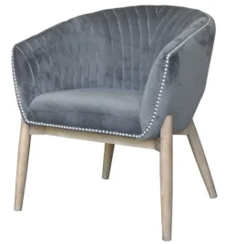 Kirkland's Home Nadia Velvet Club Chair- Accent Chairs