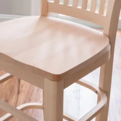 Kirkland's Home Natie Unfinished Counter Stools, Set Of 2- Bar Stools & Counter Height Stools