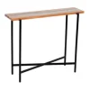 Kirkland's Home Natural Acacia Wood And Acrylic Top Console Table- Console Tables