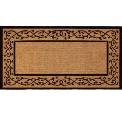 Kirkland's Home Natural And Black Abby Doormat, 48X30 In.- Doormats
