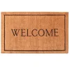 Kirkland's Home Natural And Black Welcome Doormat, 48X30 In.- Doormats