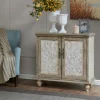 Kirkland's Home Natural And Cream Two-Tone Whitt Cabinet- Cabinets & Sideboards