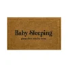 Kirkland's Home Natural Baby Sleeping Funny Doormat- Doormats