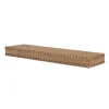 Kirkland's Home Natural Beaded Wood Large Floating Shelf- Shelves