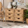 Kirkland's Home Natural Boho Rattan Weave Storage Cabinet- Cabinets & Sideboards