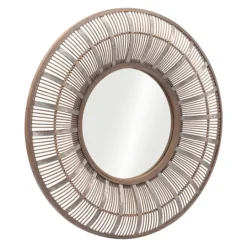 Kirkland's Home Natural Bone Safari Framed Mirror- Framed Mirrors