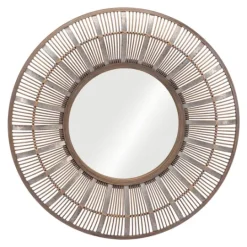 Kirkland's Home Natural Bone Safari Framed Mirror- Framed Mirrors