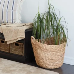 Kirkland's Home Natural Braided Seagrass Basket- Baskets & Boxes