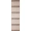 Kirkland's Home Natural Canva Striped Outdoor Runner- Outdoor Rugs
