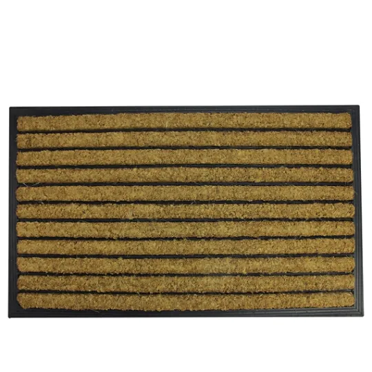 Kirkland's Home Natural Coir Striped Non-Skid Doormat- Doormats