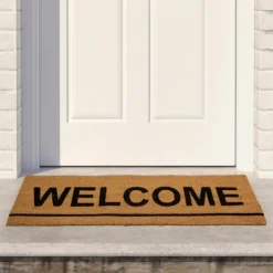Kirkland's Home Natural Coir Welcome Doormat- Doormats