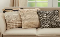 Kirkland's Home Natural Corded Moroccan Cotton Pillow- Pillows