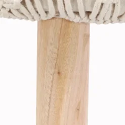 Kirkland's Home Natural Crochet Stool- Benches & Ottomans