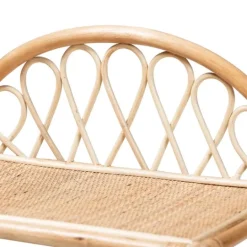 Kirkland's Home Natural Curled Rattan 3-Tiered Bookcase- Bookshelves