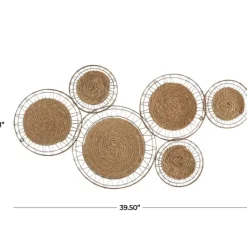 Kirkland's Home Natural Dried Bohemian Plates Wall Plaque- Wall Plaques