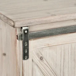 Kirkland's Home Natural Farmhouse Sliding Door Cabinet- Entryway Furniture