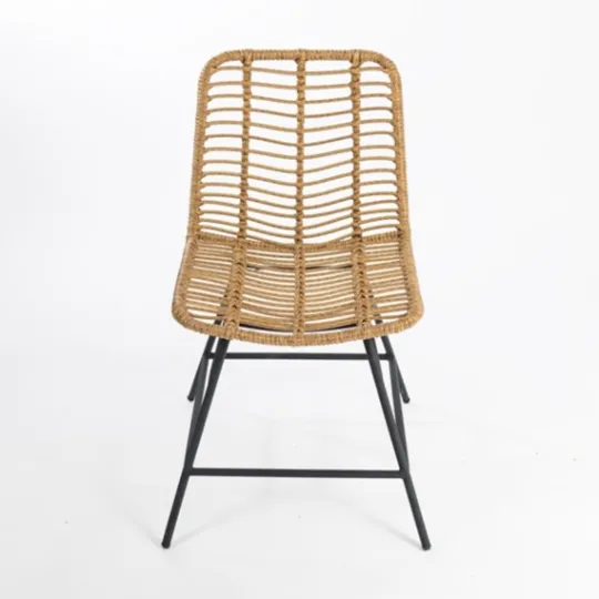Kirkland's Home Natural Fishbone Rat Dining Chair- Dining Chairs