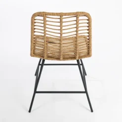 Kirkland's Home Natural Fishbone Rat Dining Chair- Dining Chairs